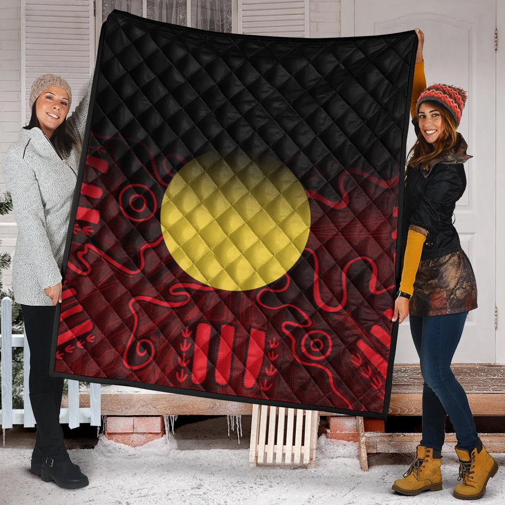 aboriginal-premium-quilt-indigenous-flag-grunge-style