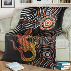 aboriginal-premium-blanket-lizard-sunshine