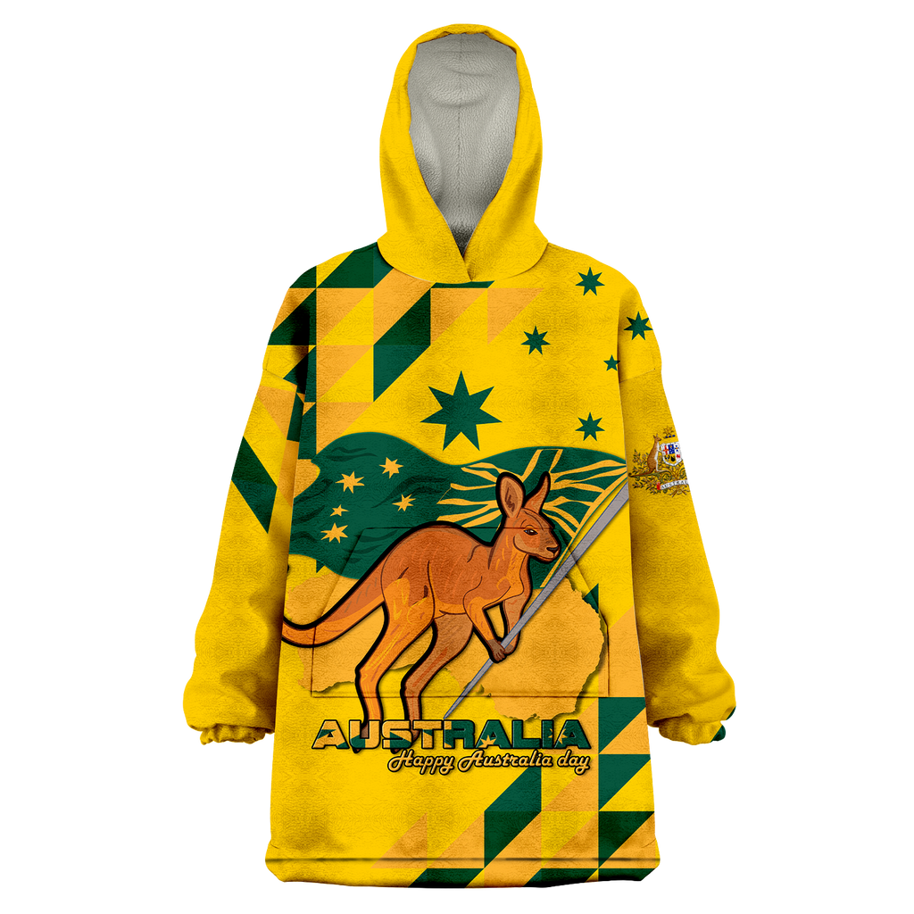 Australia Day Proud To Be Aussie Wearable Blanket Hoodie - LT12