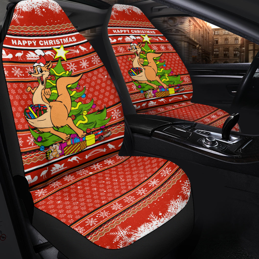 Australia Christmas Kagaroo Aboriginal Pattern