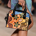 Aboriginal Shoulder Handbag - Indigenous Art Patterns Ver04 - Vibe Hoodie
