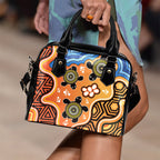 Aboriginal Shoulder Handbag - Indigenous Art Patterns Ver04 - Vibe Hoodie