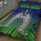 Torres Strait Islander Quilt Bed Set - Dhari Mask - Vibe Hoodie