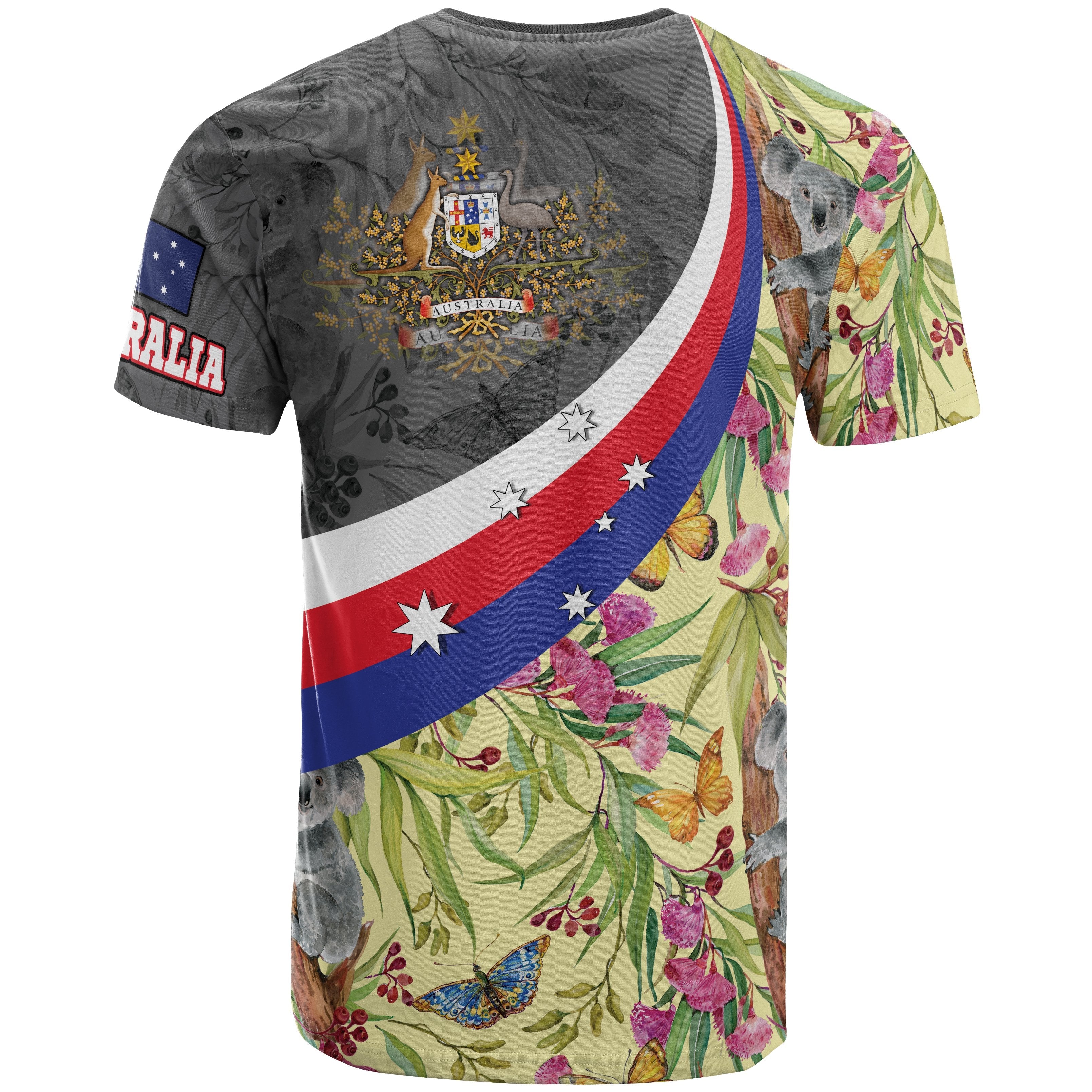 t-shirt-australia-coat-of-arms-with-koala-patterns-ver01