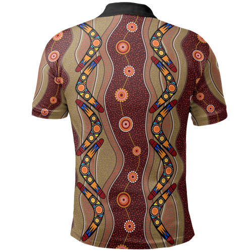 polo-shirt-aboriginal-dot-painting-shirt-boomerang-patterns-unisex