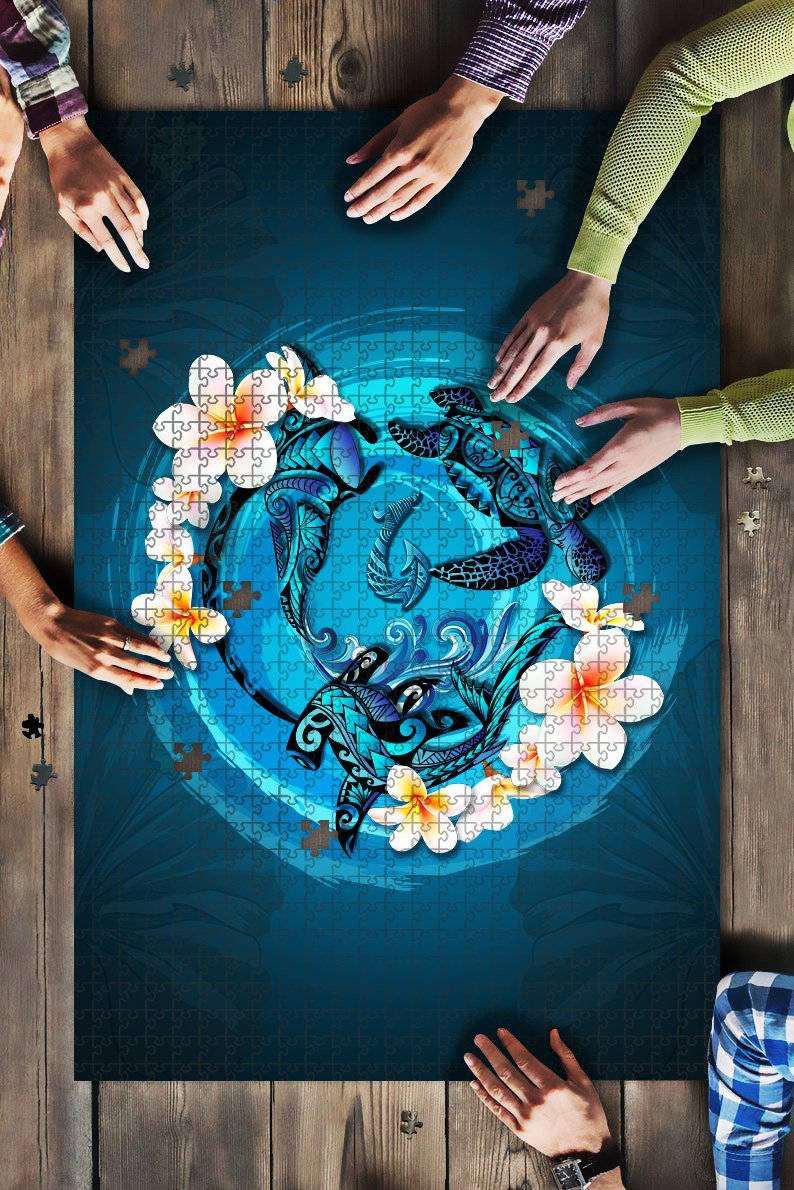 new-zealand-jigsaw-puzzle-blue-plumeria-animal-turtle-tattoo