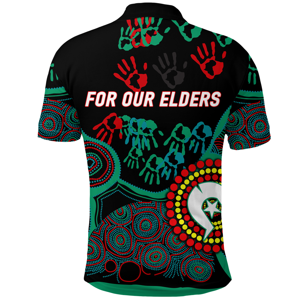 NAIDOC Week 2023 Aboriginal Art For Our Elders Polo Shirt - LT12