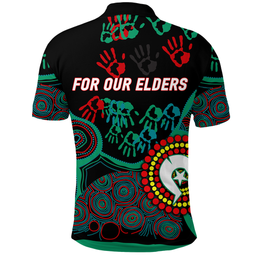 NAIDOC Week 2023 Aboriginal Art For Our Elders Polo Shirt - LT12