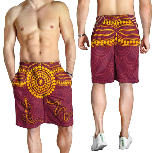 aboriginal-mens-short-aboriginal-snake-and-alligator