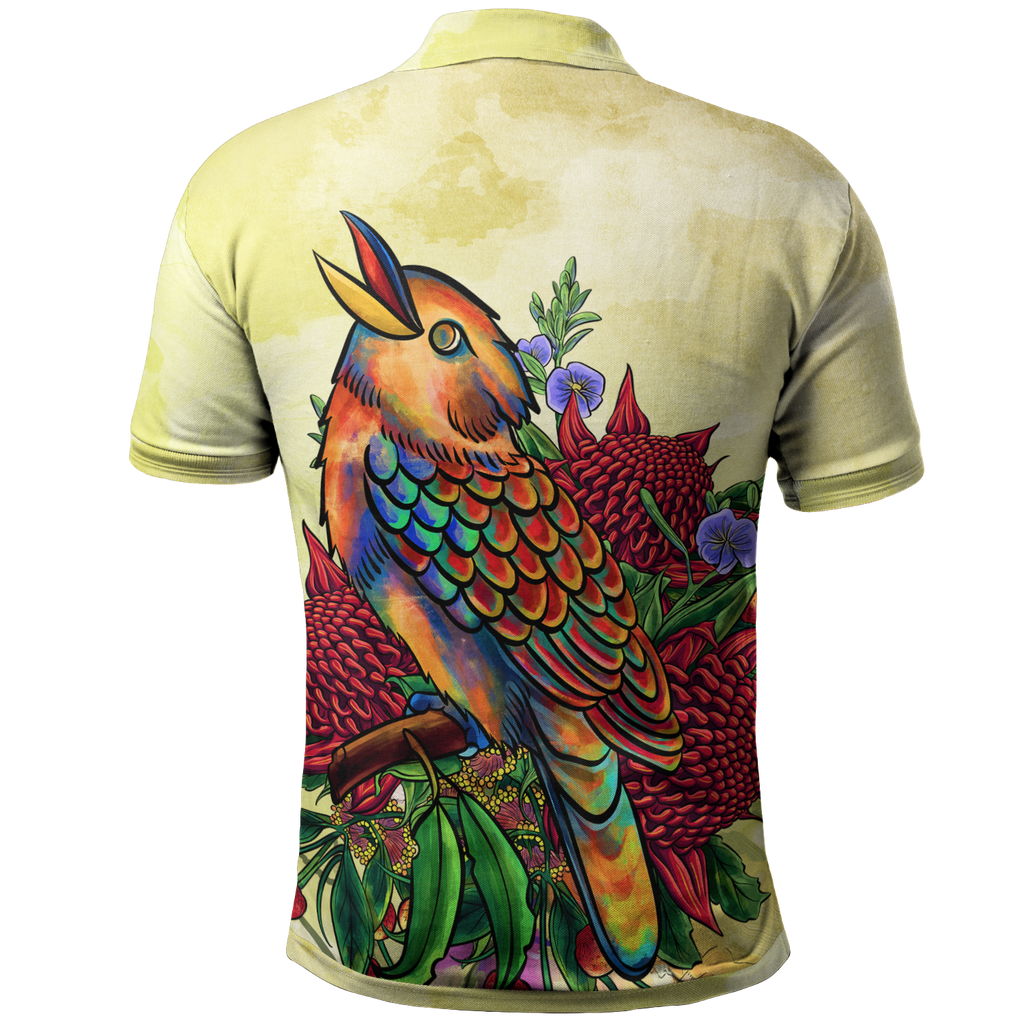 polo-shirts-australia-kookaburra-with-waratah