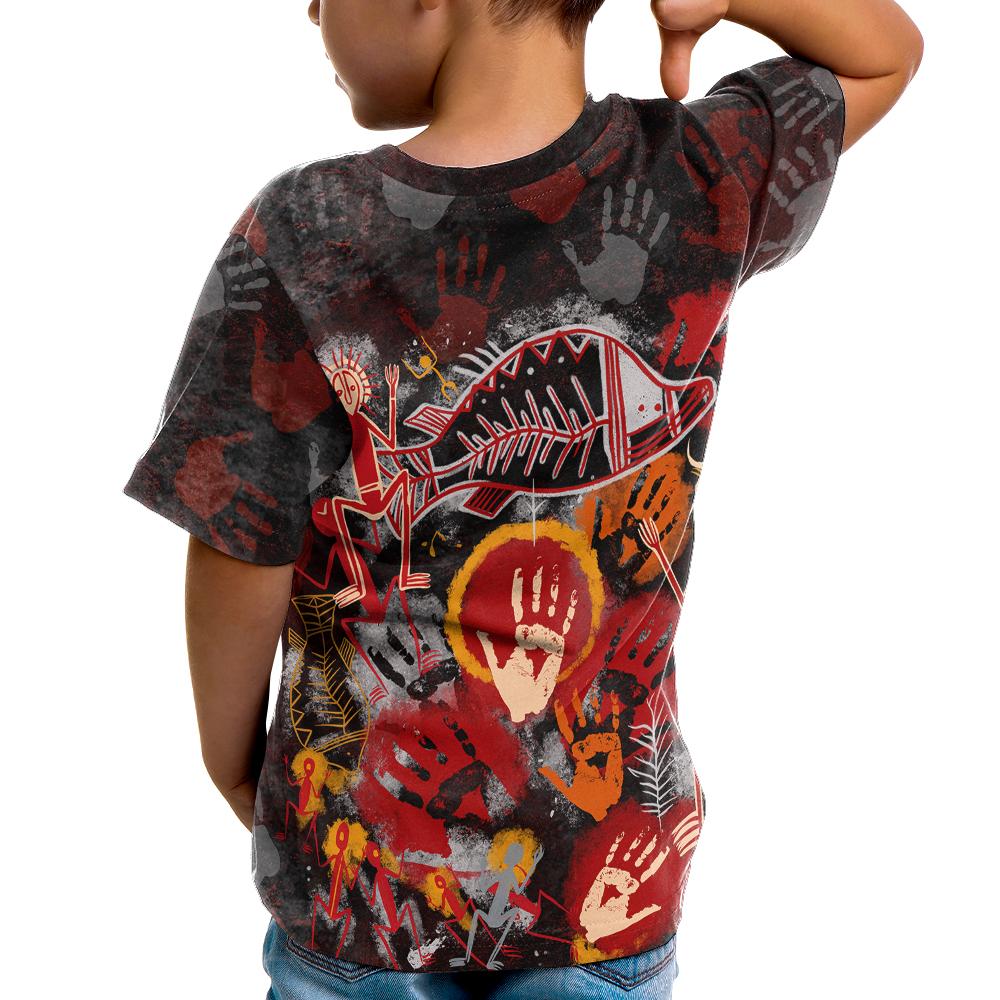 aboriginal-kid-t-shirts-indigenous-fish-hand-art