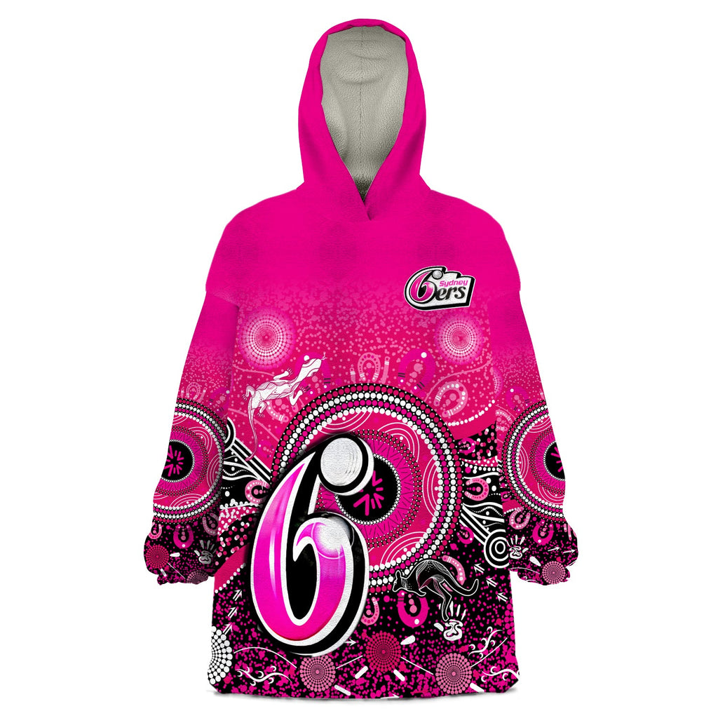 custom-text-and-number-sydney-sixers-wearable-blanket-hoodie-aboriginal-australia-cricket-champion