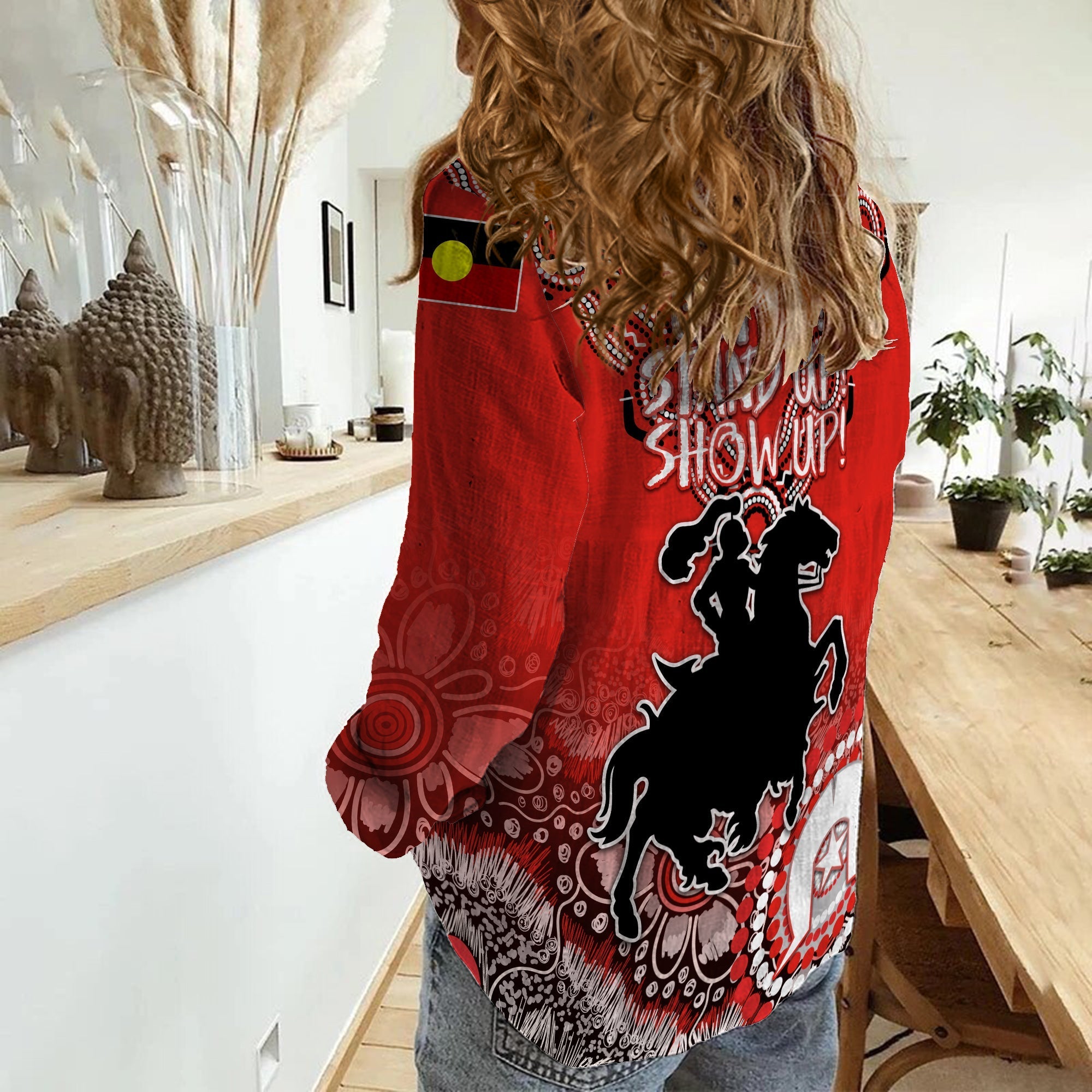 Dragons Rugby NAIDOC 2022 Aboriginal Women Casual Shirt - LT12