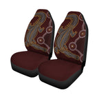 aboriginal-car-seat-covers-indigenous-crocodile-brown-color