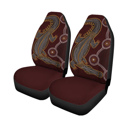 aboriginal-car-seat-covers-indigenous-crocodile-brown-color