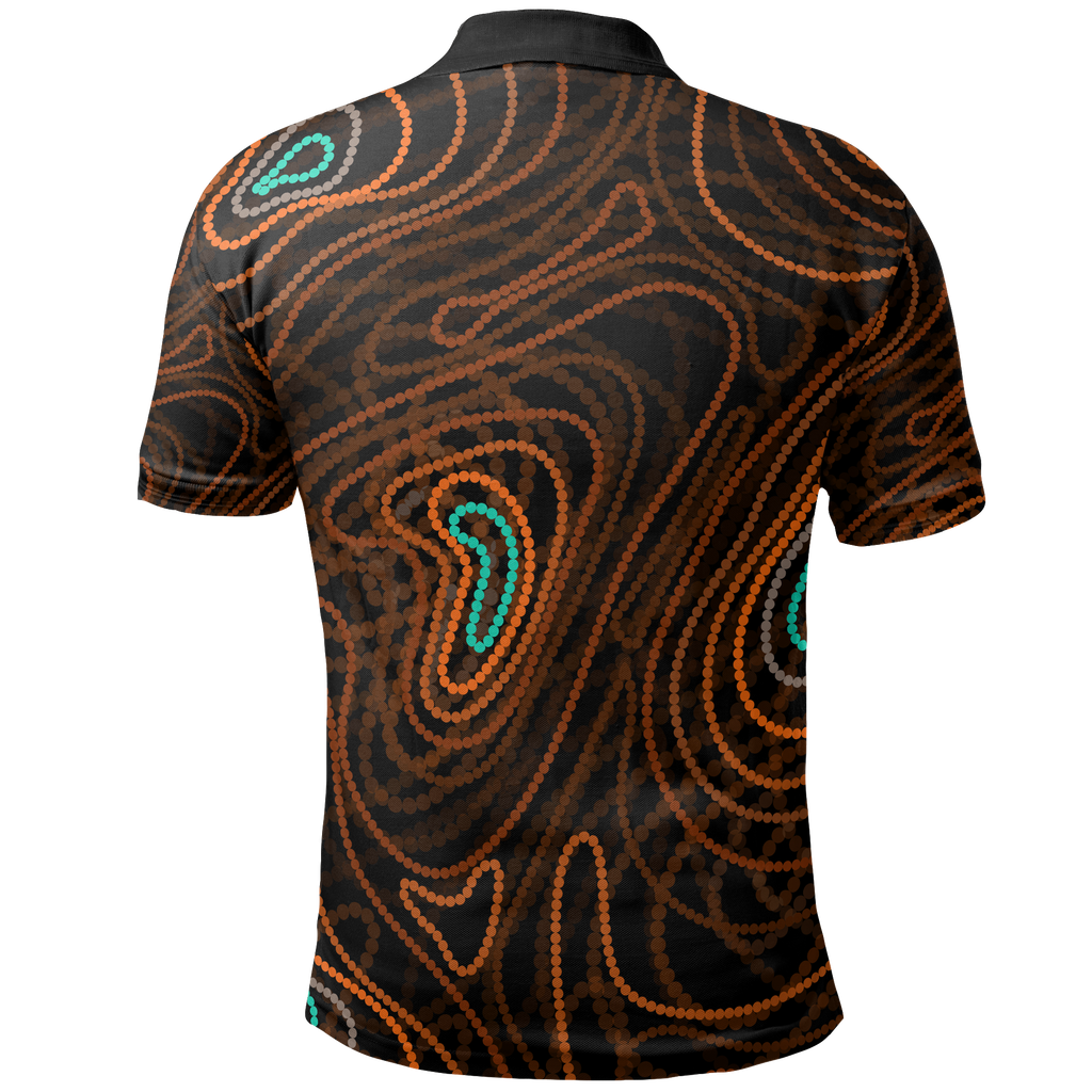 polo-shirt-australia-map-aboriginal-dot-painting-shirt-unisex