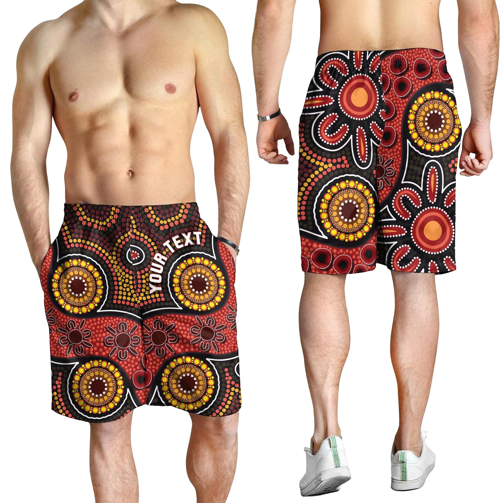 custom-aboriginal-mens-shorts-indigenous-circle-dot-painting-style-1