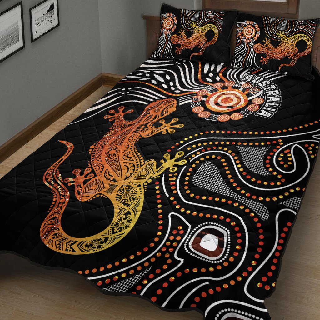 aboriginal-quilt-bed-set-lizard-sunshine