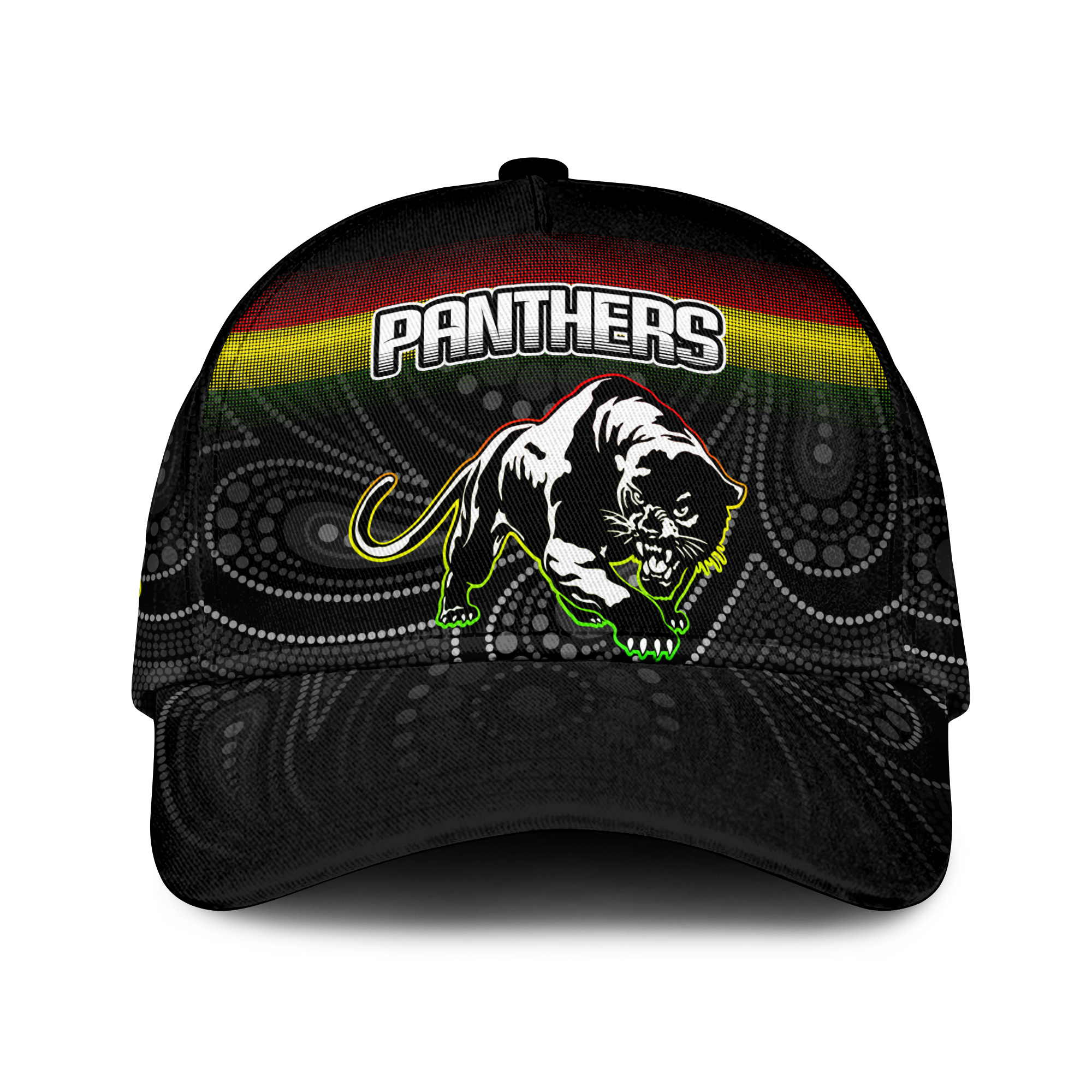 Black Panthers Rugby League Aboriginal Cap - LT2
