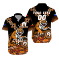 (Custom Personalised) Tigers Rugby NAIDOC 2022 Aboriginal Hawaiian Shirt