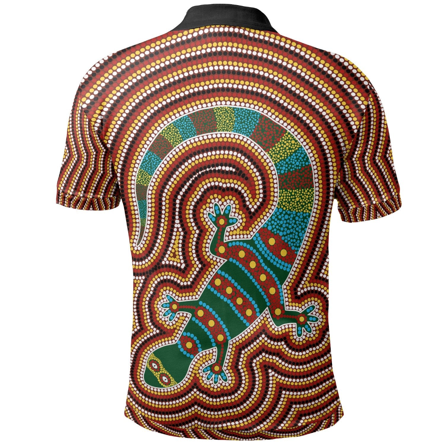 aboriginal-polo-shirt-lizard-dot-painting-patterns