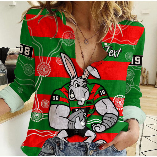 custom-personalised-rabbitohs-women-casual-shirt-south-sydney