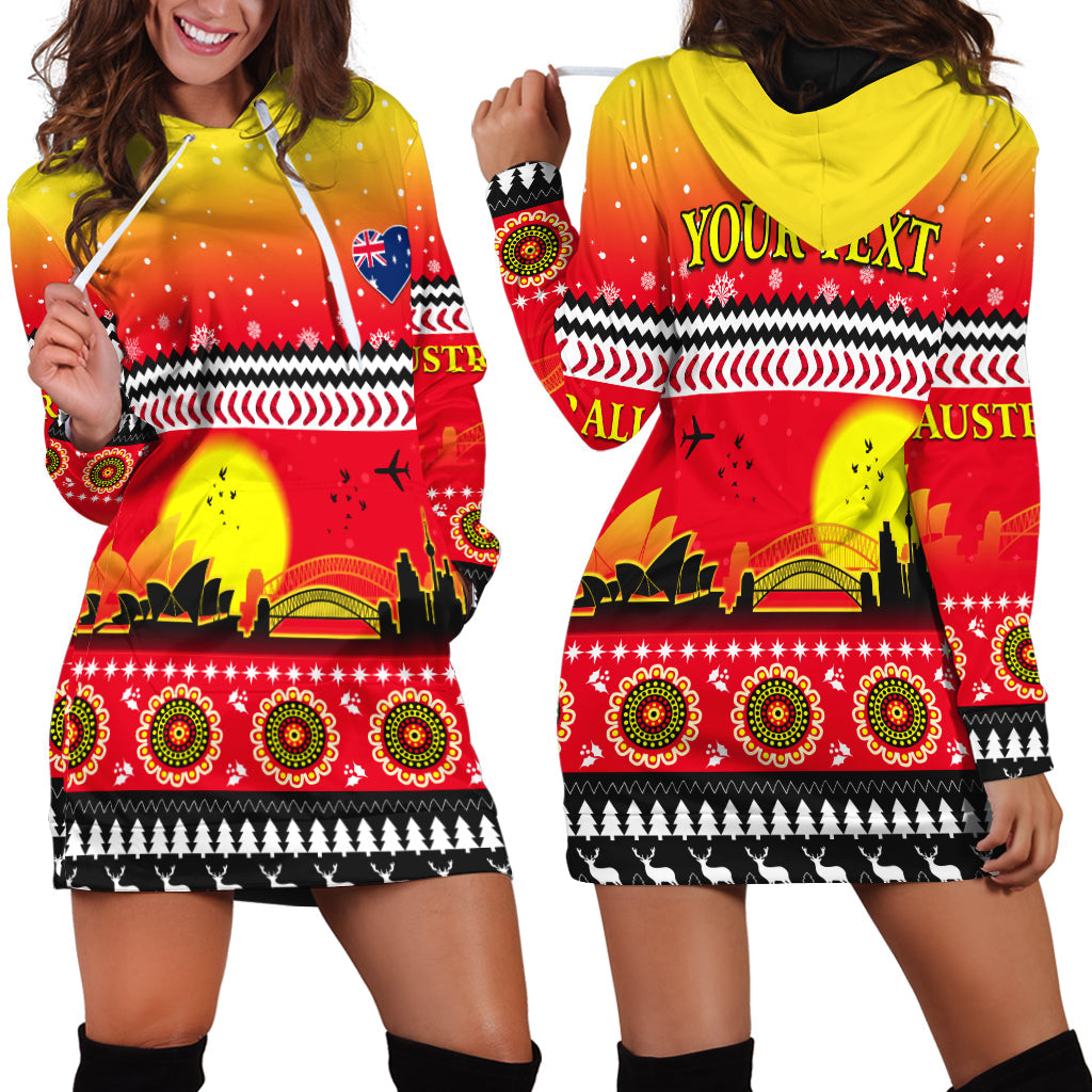 custom-personalised-australia-christmas-hoodie-dress-proud-sydney-opera-house