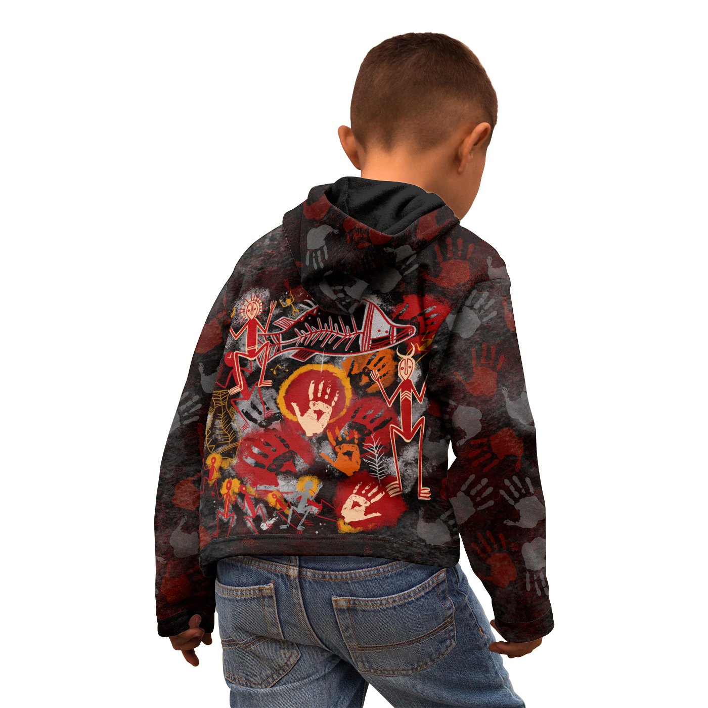 aboriginal-kid-zip-up-hoodie-indigenous-fish-hand-art