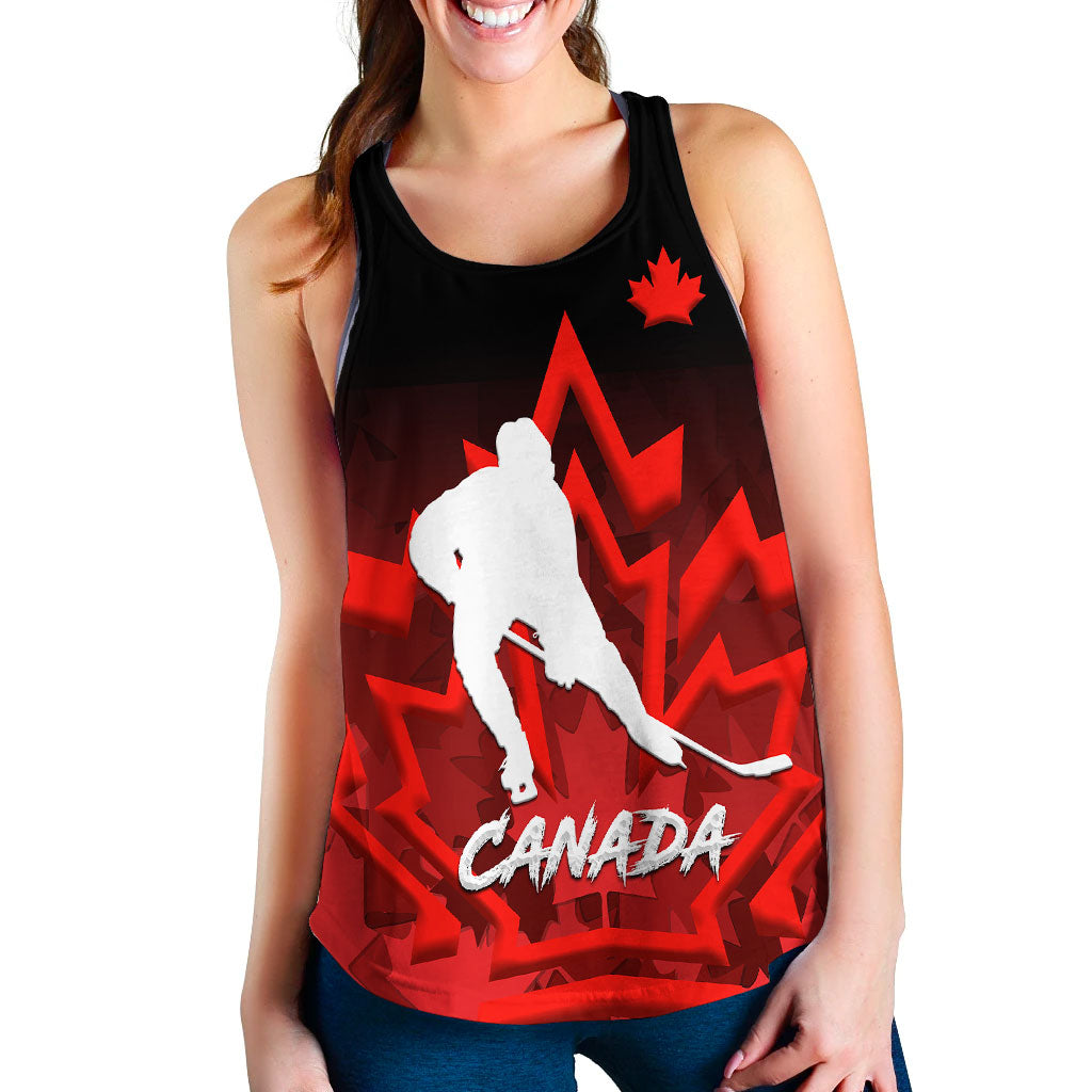 custom-personalised-canada-hockey-with-maple-leaf-women-tank-top
