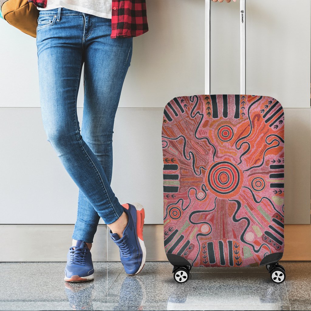 aboriginal-luggage-covers-indigenous-footprint-landscape