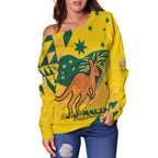 Australia Day Proud To Be Aussie Women Off Shoulder Sweater - LT12