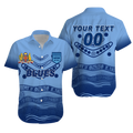 (Custom Personalised) New South Wales Blues Aboriginal  Indigenous Hawaiian Shirt - LT12