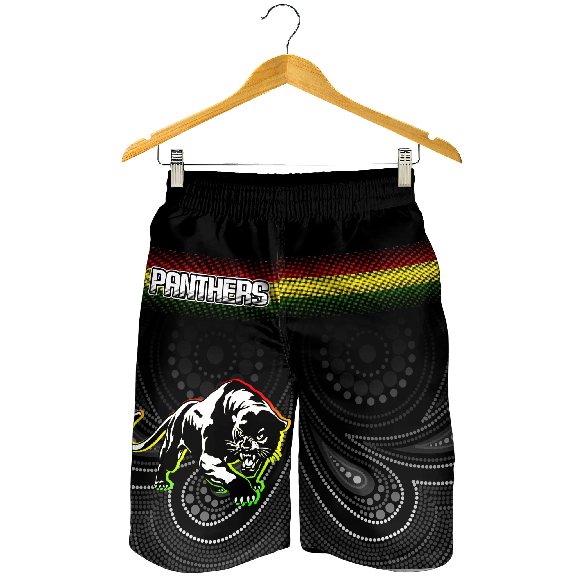 Black Panthers Rugby League Aboriginal Men Short - LT2