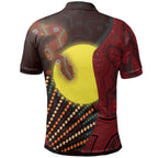 aboriginal-kid-polo-shirts-indigenous-snake-sun-dot-painting