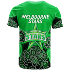 Melbourne Stars Aboriginal Art Cricket 2022 T-Shirt - LT12