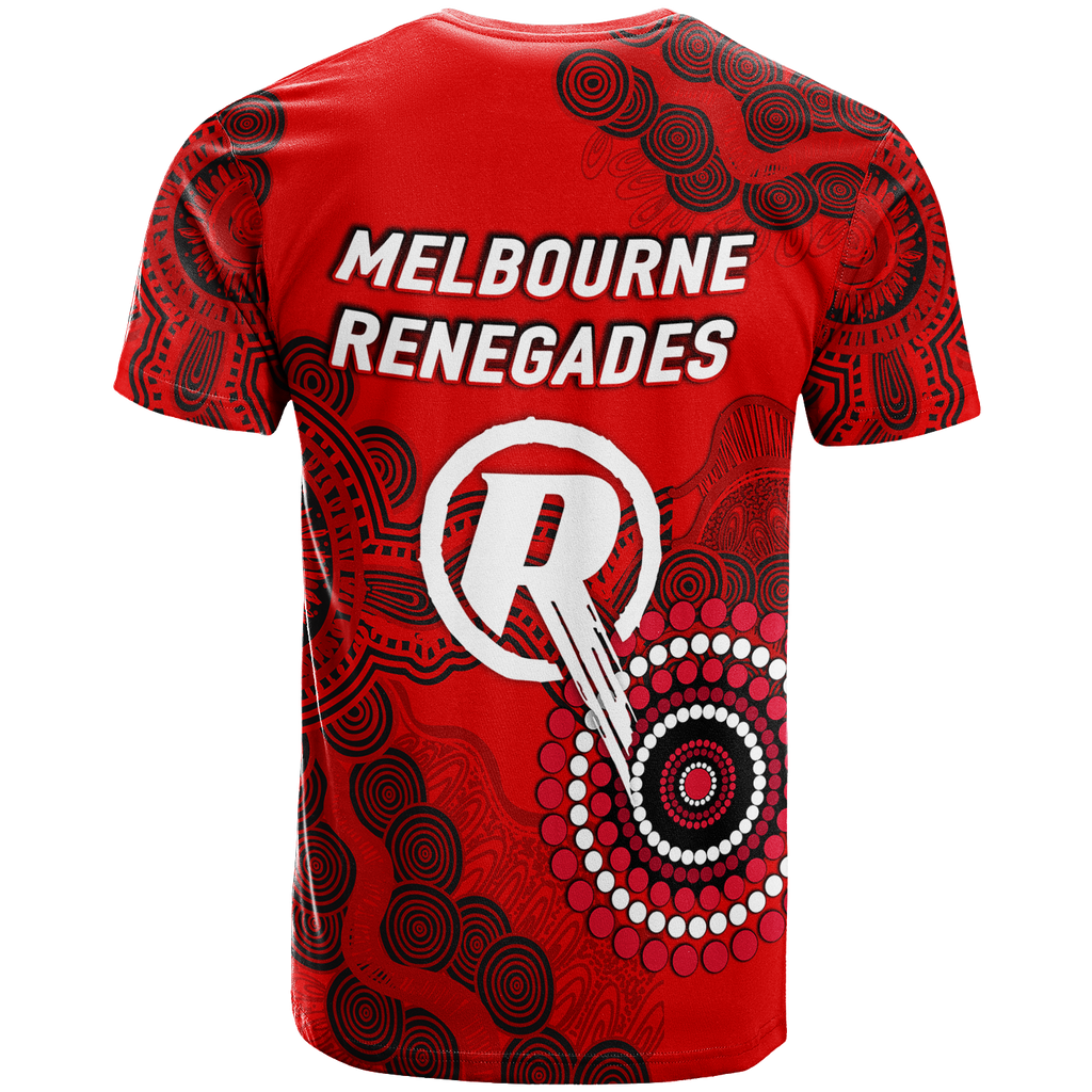 Melbourne Renegades Aboriginal Art Cricket 2022 T-Shirt - LT12