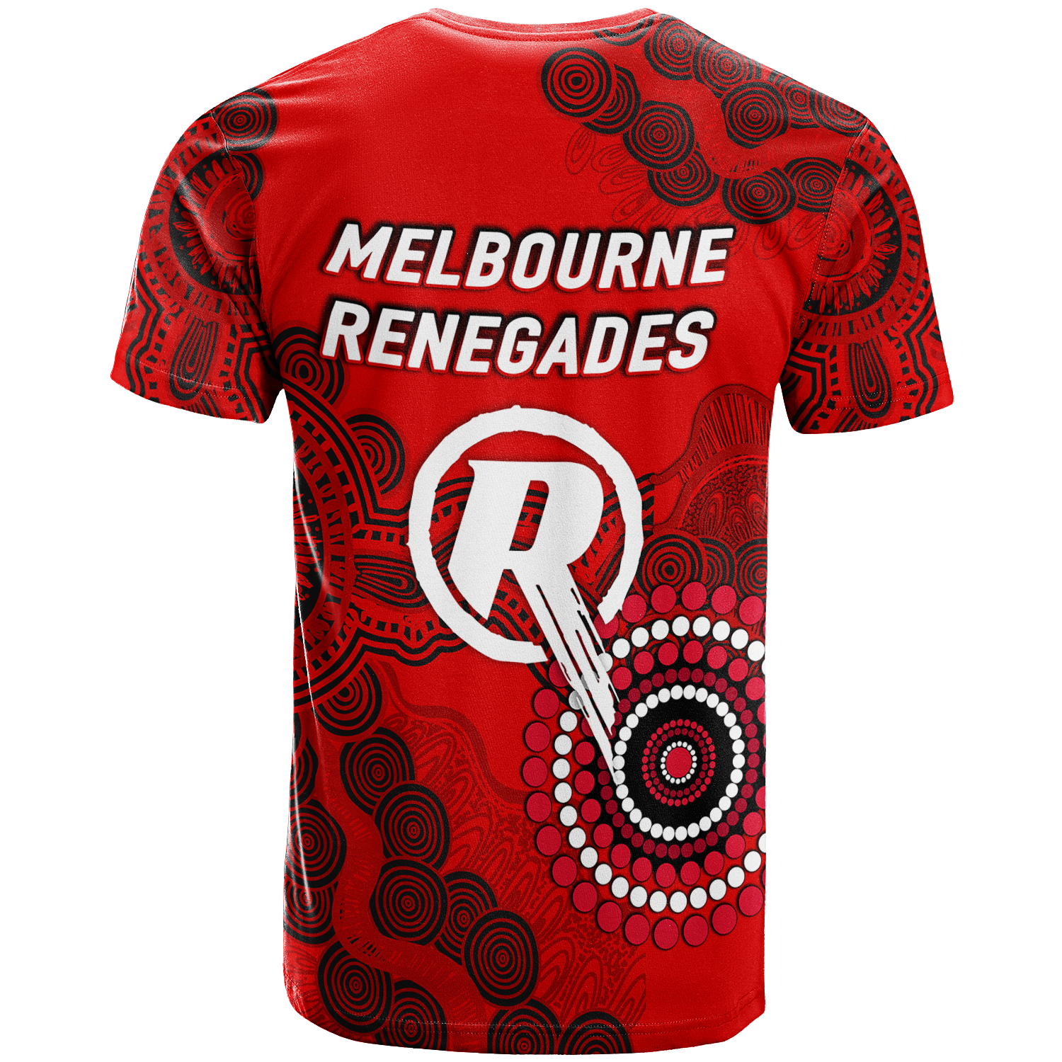 Melbourne Renegades Aboriginal Art Cricket 2022 T-Shirt - LT12