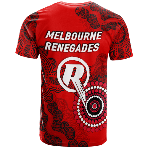 Melbourne Renegades Aboriginal Art Cricket 2022 T-Shirt - LT12