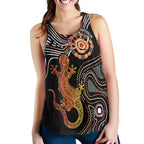 Aboriginal Women's Racerback Tank - Lizard Sunshine - Vibe Hoodie