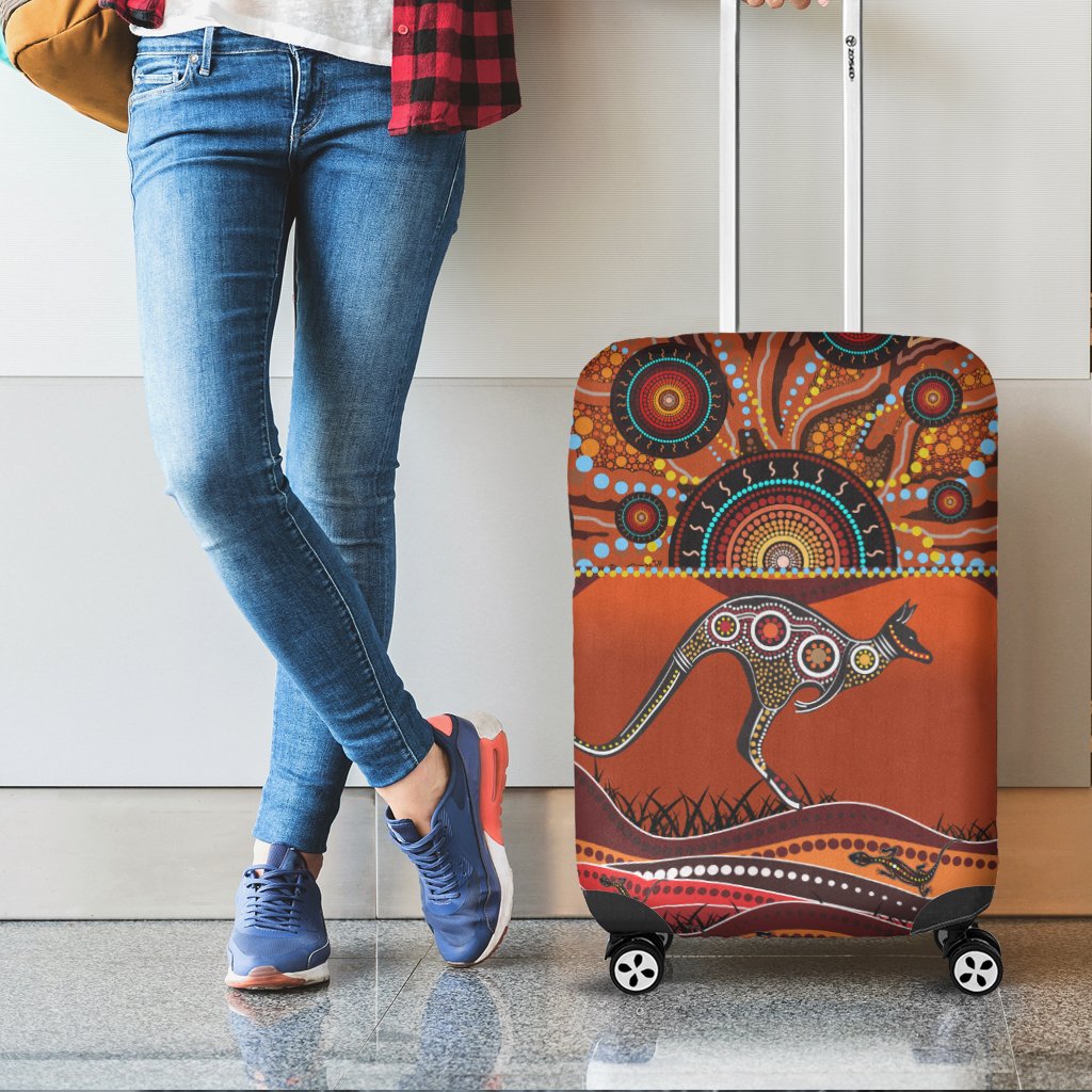 aboriginal-luggage-covers-kangaroo-with-dot-painting