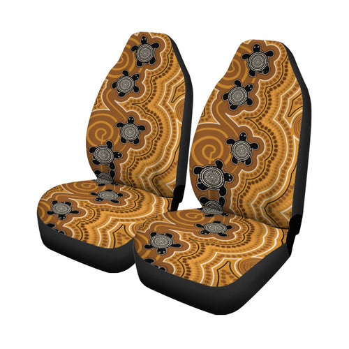 aboriginal-car-seat-covers-indigenous-turtle-gold-version