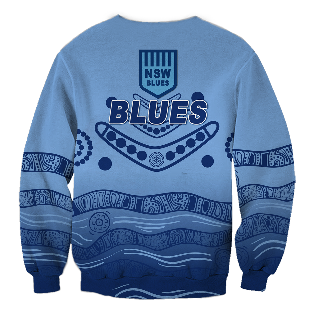 New South Wales Blues Aboriginal Indigenous Sweatshirt - LT12