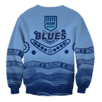 New South Wales Blues Aboriginal Indigenous Sweatshirt - LT12