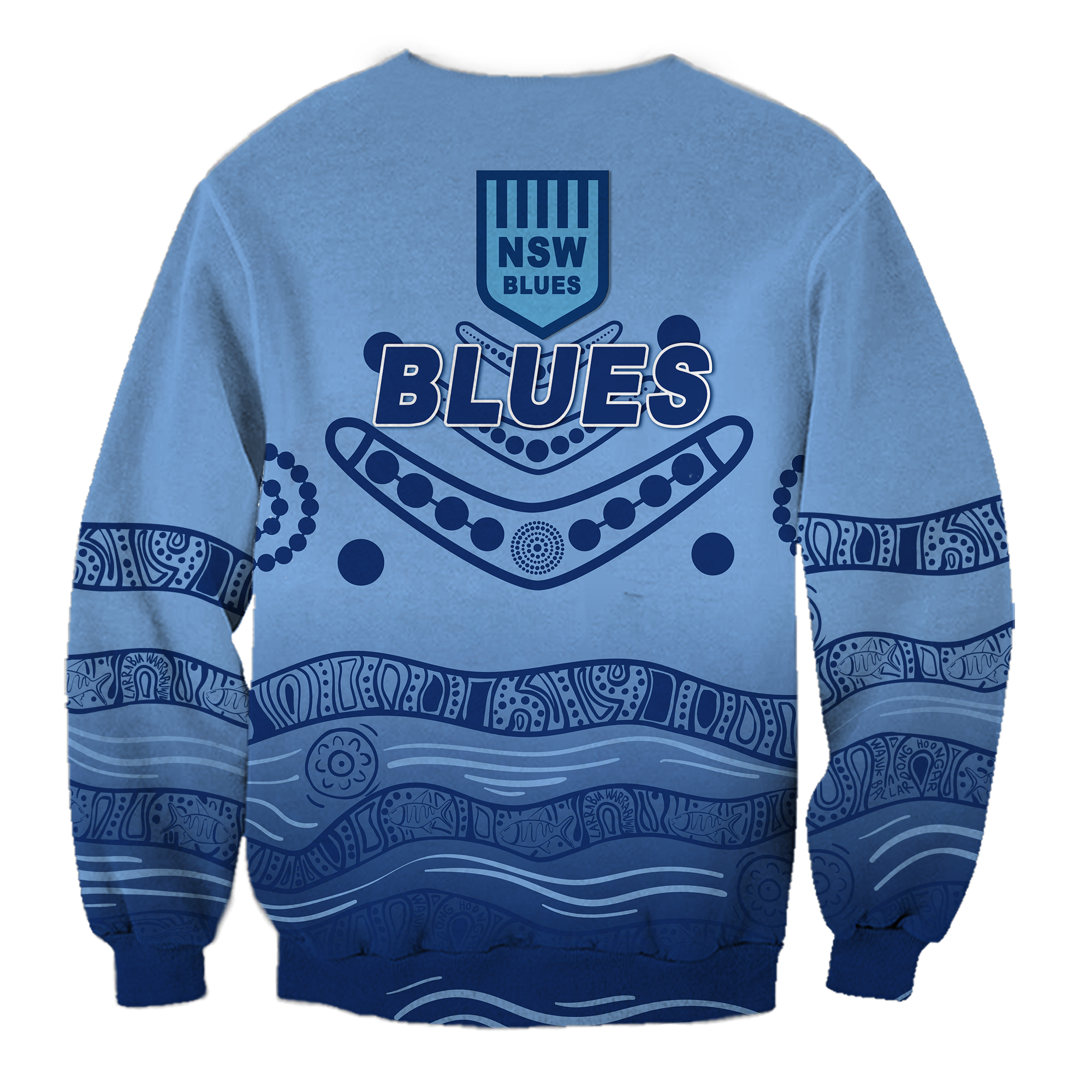 New South Wales Blues Aboriginal Indigenous Sweatshirt - LT12