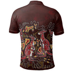 kidaboriginal-custom-polo-shirts-kangaroo-family-with-hand-art