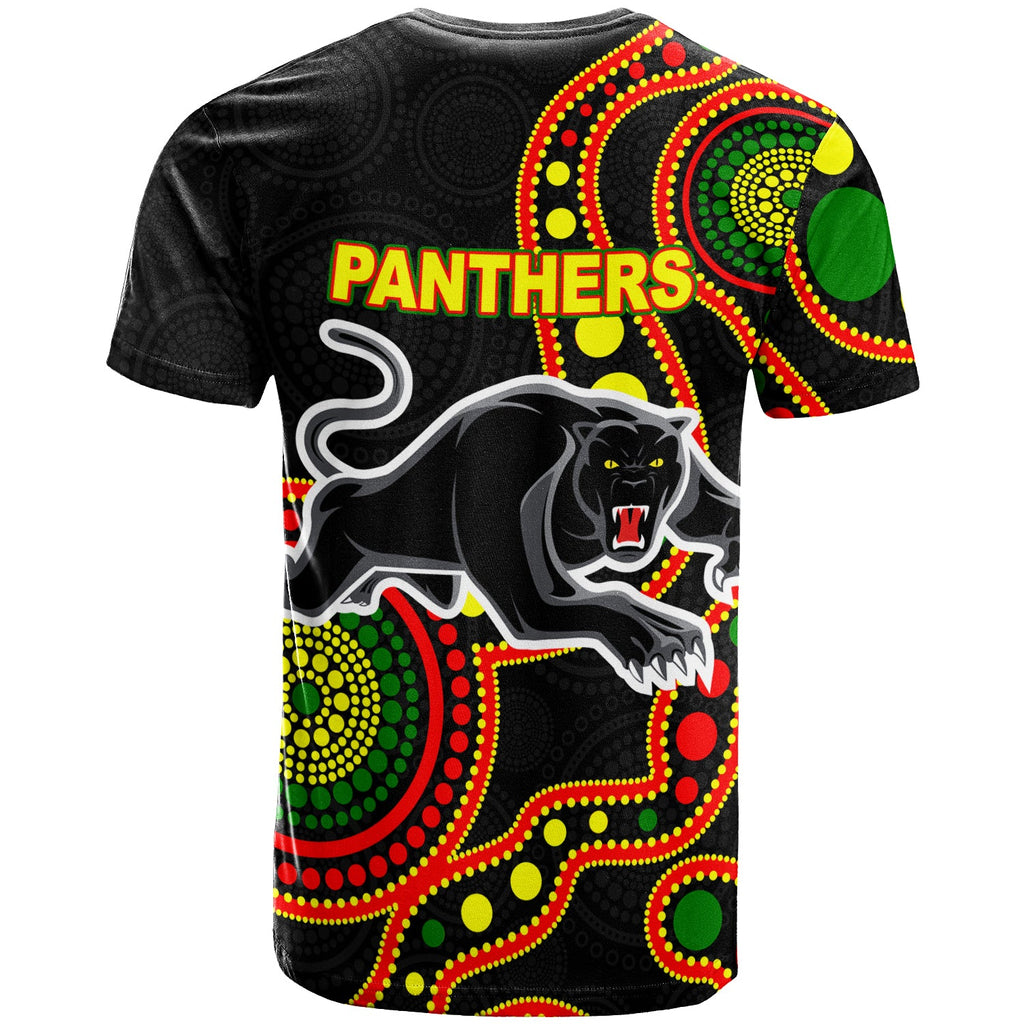 custom-personalised-panthers-t-shirt-aboriginal-dot-painting