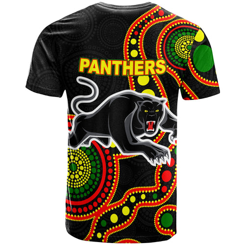 custom-personalised-panthers-t-shirt-aboriginal-dot-painting