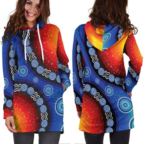 hoodie-dress-aboriginal-color-dot-painting