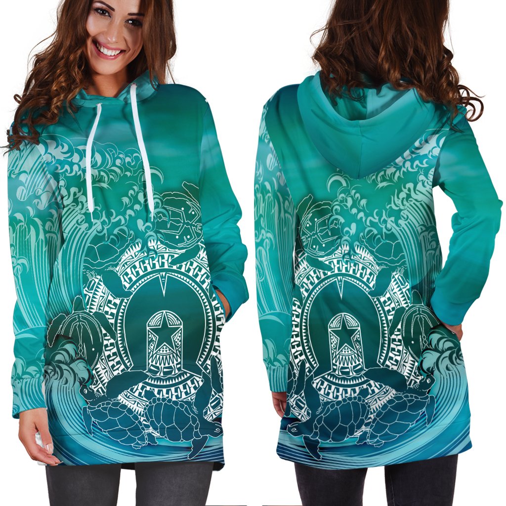 aboriginal-hoodie-dress-torres-strait-islands-in-wave