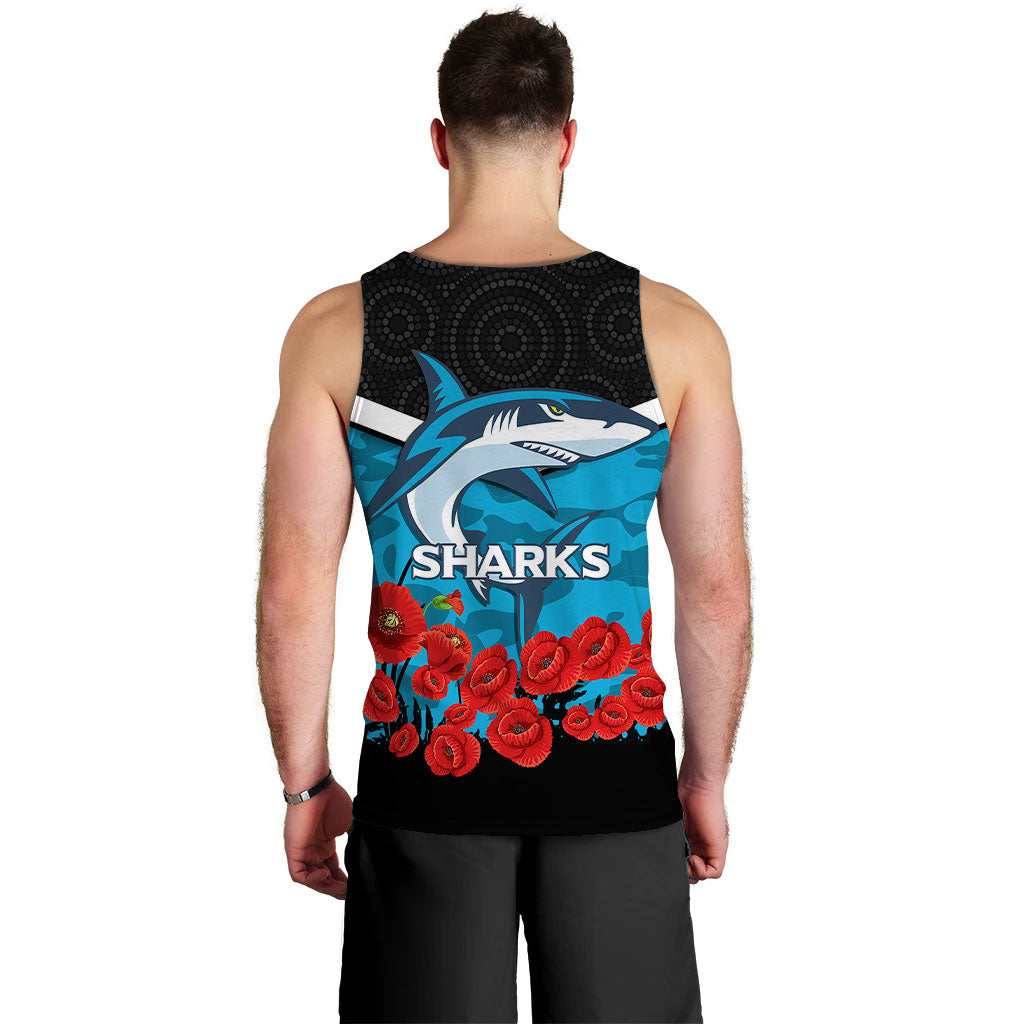cronulla-sutherland-sharks-anzac-day-indigenous-art-men-tank-top